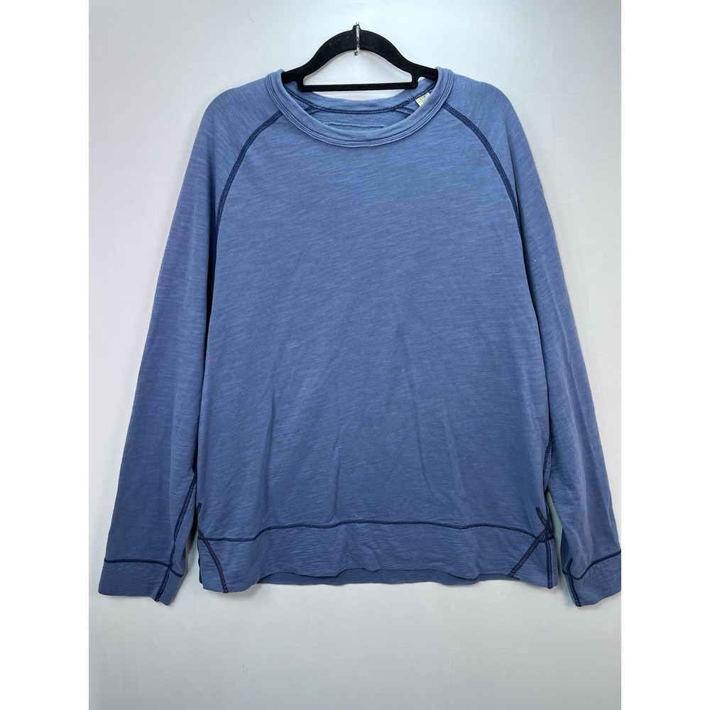 Tommy Bahama Jeans Sweatshirt Mens Large Blue Long Sleeve Round Neck Basic Layer